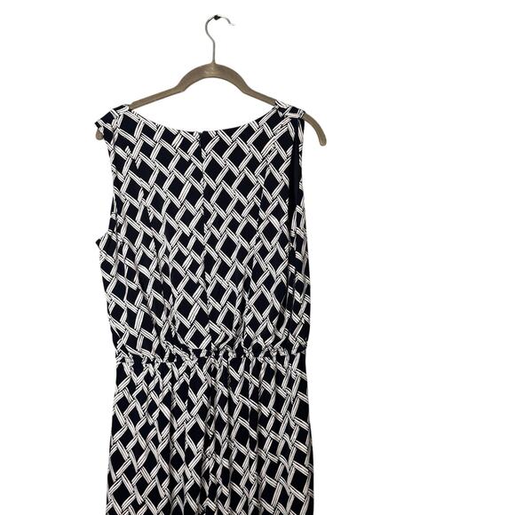 83. Enfocus Studio Sleeveless Jumpsuit – Size 14 - Adjustable Waist Navy Blue - Picture 3 of 5